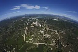 Photographie aérienne du CEA de Cadarache, Saint-Paul-lez-Durance