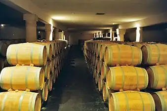 L'élevage en fûts de chêne.