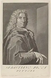 I. D. Campiglia, P. A. Pazzi, Autoportrait de Sebastiano Ricci.