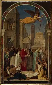 Procession de saint Charles Borromée pendant la peste de Milan, esquisse pour la peinture murale de l'église Saint-Sulpice, 1861, Paris, musée Carnavalet.
