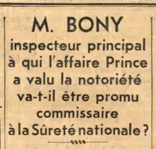 Titre en première page