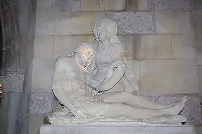 Etain, piéta de Ligier Richier (XVIe siècle).