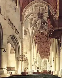 Intérieur de St Bavon d'Haarlem, 1648Edimbourg.