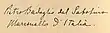 Signature de Pietro Badoglio