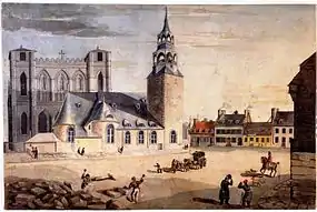 Place d'Armes de Montréal en 1828.