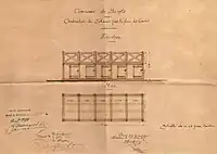 Plan des tribunes pour la place des courses - 1911.