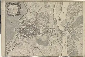 Plan de Strasbourg, sa Citadelle et le Fort de Kehl (1735)