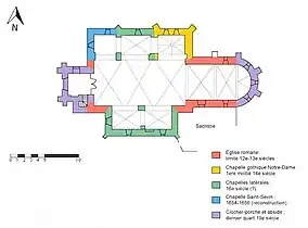 Plan de l'église.