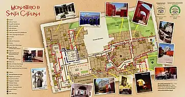 Plan du couvent de Santa Catalina