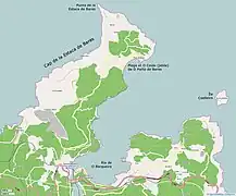 Carte générale du cap de la Estaca de Bares et de la ria de O Barqueiro