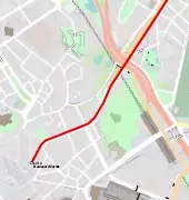 Plan des voies en 1909.