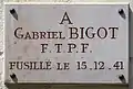 Plaque au no 8.