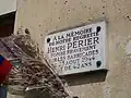 Plaque en hommage à Henri Perier, mort pendant la Libération de Paris.