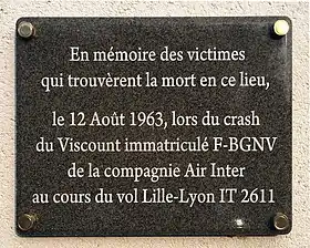 Plaque commémorative installée le 28 avril 2014