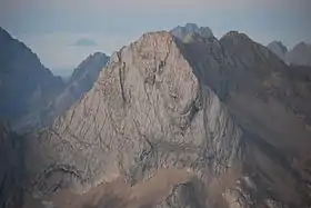 Vue de la face nord-est des Plattspitzen.