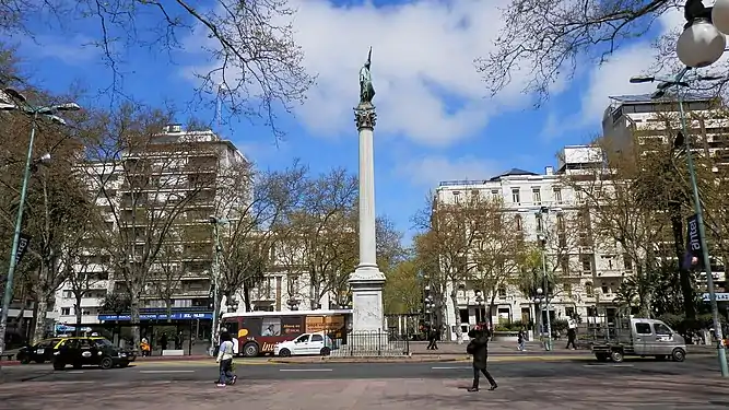 Vue générale de la place Cagancha.