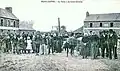 Plougonver ː la foire à Croix-Kermin (Croix-Kermen) au début du XXe&nbsp;siècle (carte postale).