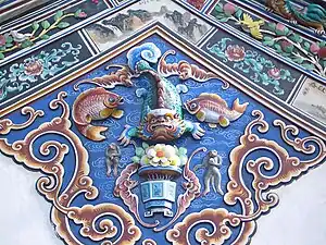 Bas-relief du temple chinois Poh San Teng.