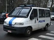 Combi de la police communale de Gand.