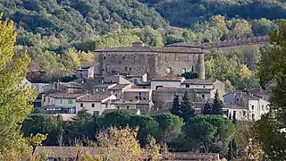 La face nord du château.