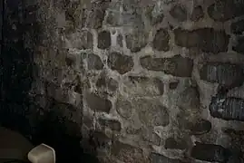 Pont-l'Abbé : le site de l'ancienne chapelle castrale (aujourd'hui détruite) 1 (mur)