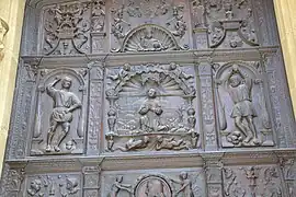 Lapidation d'Étienne, vantail occidental.