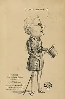 Caricature de Louis Perrin