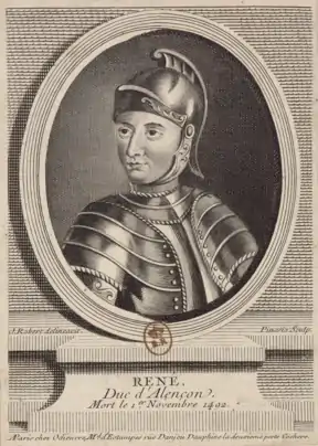 René d'Alençon (1454-1492), duc d'Alençon de 1476 à 1492 et fils du précédent.