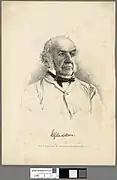 Portrait de William Ewart Gladstone (eau-forte, c. 1880).