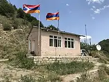 Ancien poste de douane sur la route Vardenis-Martakert.