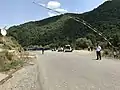 Frontière sur la route Vardenis-Martakert.