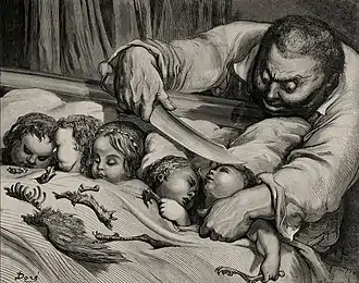 L'Ogre du Petit Poucet (AT 327B), illustr. Gustave Doré