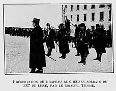 Présentation du Drapeau en 1907