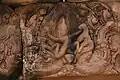 Krishna combattant Kaliya, le naga à cinq têtesLinteau, porte principale, gopura Est externe, Prasat Muang Tam
