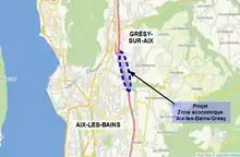 carte en couleurs représentant un futur espace économique.