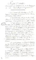 Projet d'arrêté sur le rétablissement de l'esclavage à la Guadeloupe, 27 messidor an X (16 juillet 1802).