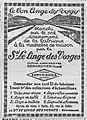 Publicité pour Linvosges (1929).