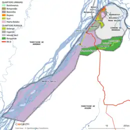 Quartiers de Wangata.