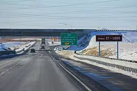 Échangeur de l'autoroute 30 et de la route 236.