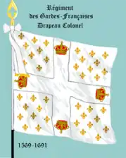 Drapeau colonel de 1569 à 1691