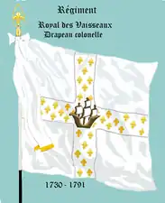 drapeau colonel de 1730 à 1791