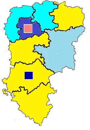 Nuance politique des candidats arrivés en tête dans chaque circonscription au 1er tour dans l'Aisne avec celle des candidats se maintenant au second tour.