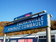 Signalétique de la gare.