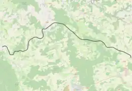 la ligne sur openstreetsmap.