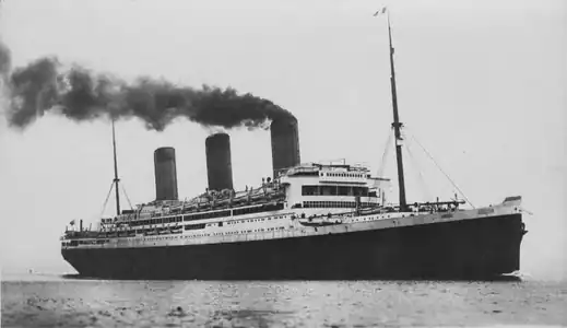 Le RMS Majestic (ex-Bismarck) photographié vers 1922.