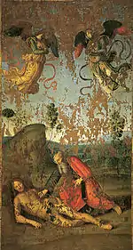 Partie du Stendardo della SS. Trinità de Raphael.