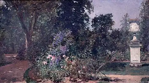 Versailles, le jardin du Roi, 1914, huile sur toile, 17 × 30 cm, Versailles, musée Lambinet.