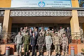 Lors de Rapid trident avec Frederick Hodges, David Baldwin, Almantas Leika, John McHugh, Donald Campbell Jr, Odin Johannessen, en 2014.