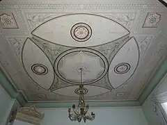 Plafond d'une pièce.