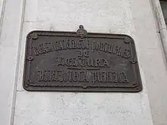 Plaque du Cabinet royal